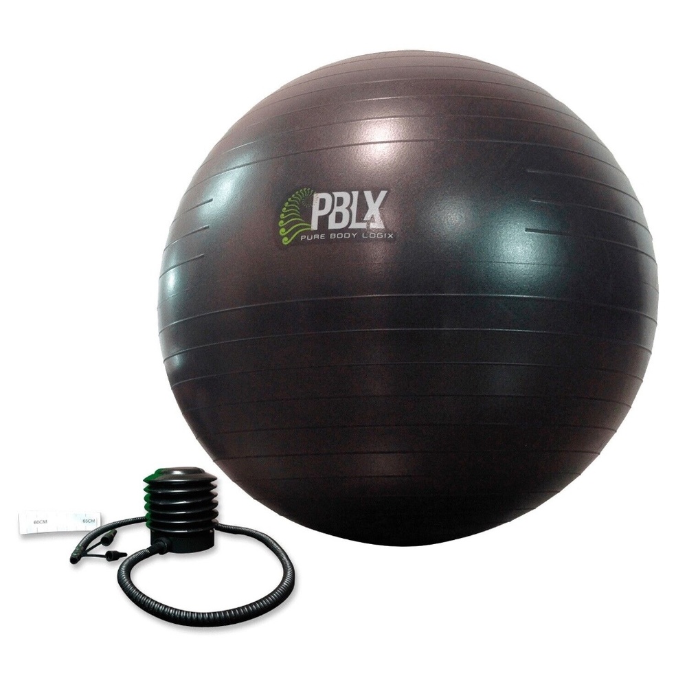 New PBLX Exerflex Fitness Exercise Ball With Pump NIB 55-65 cm - Picture 2 of 5